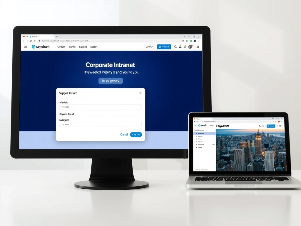 Corporate portal preview