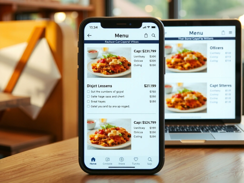 Restaurant website preview